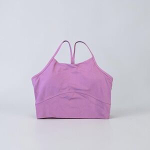 Stori Legend Cropped Shelf Tank Amethyst Purple High Neck Sports Bra Top Size 6